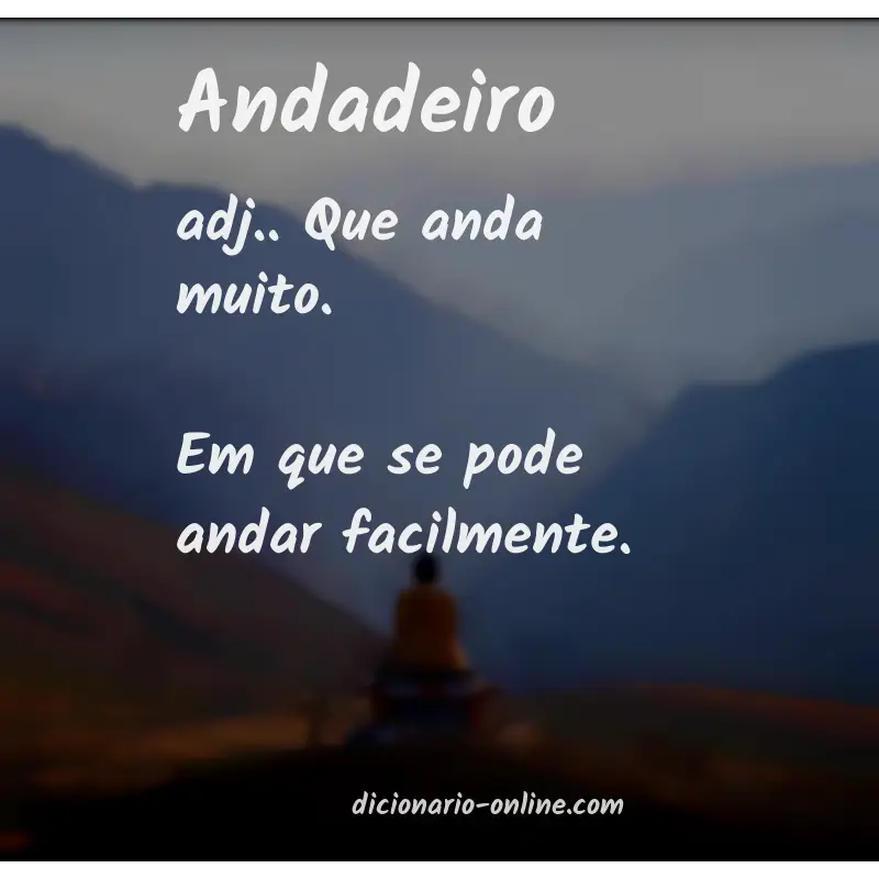 Significado de andadeiro
