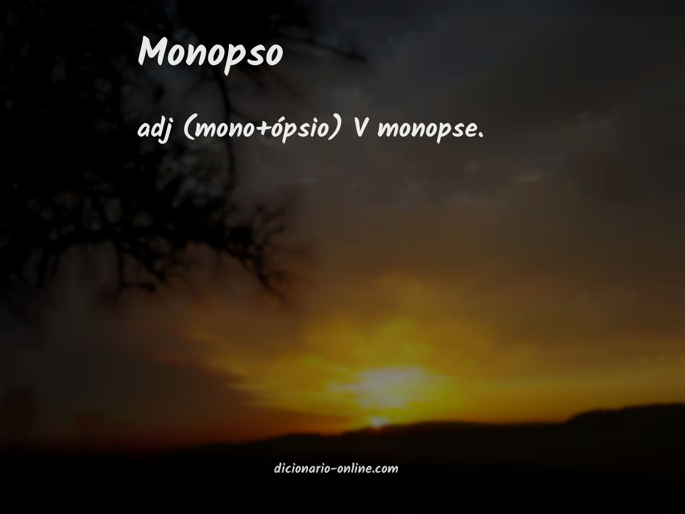 Significado de monopso