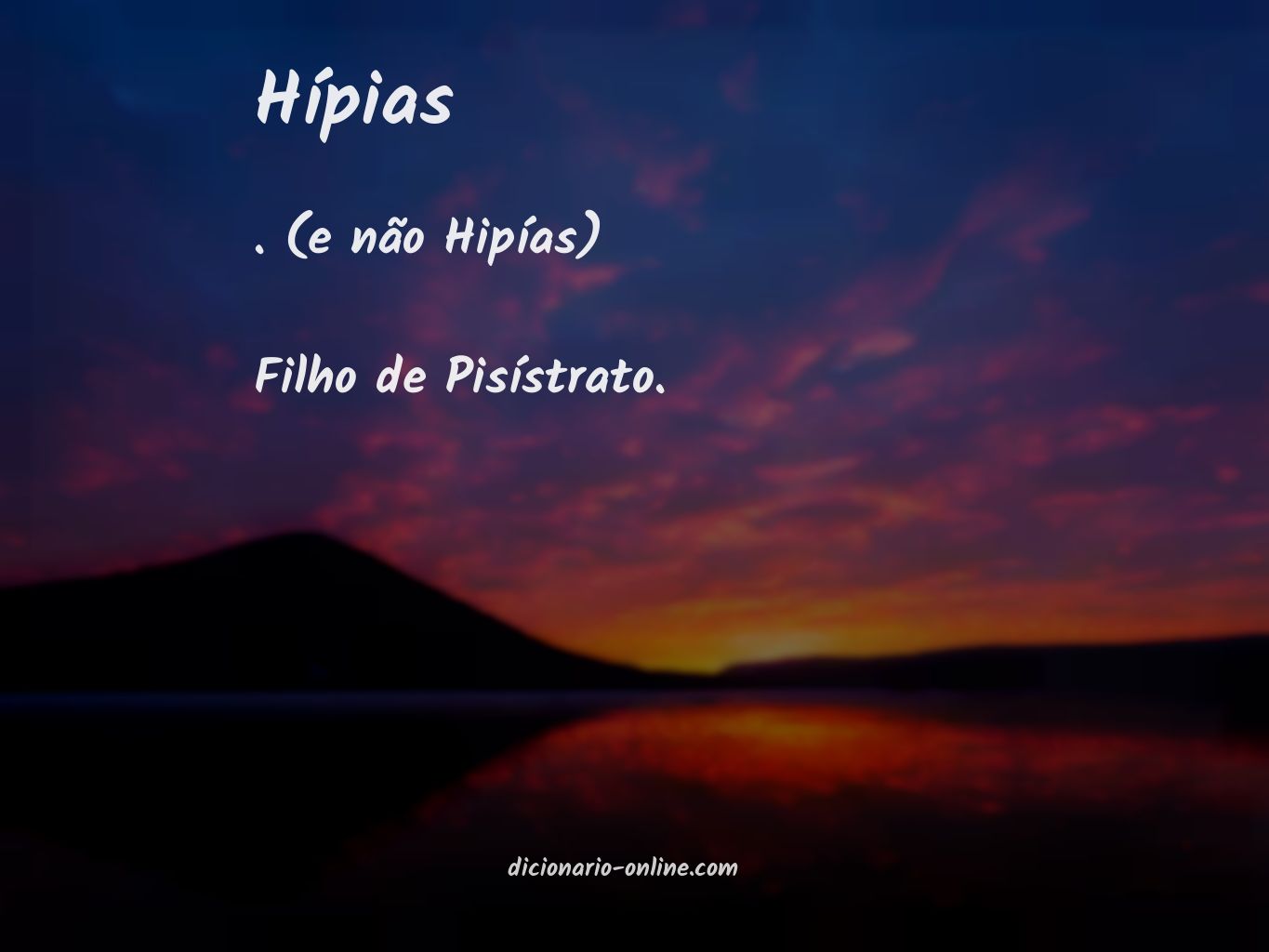 Significado de hípias