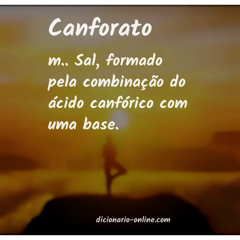 Significado de canforato