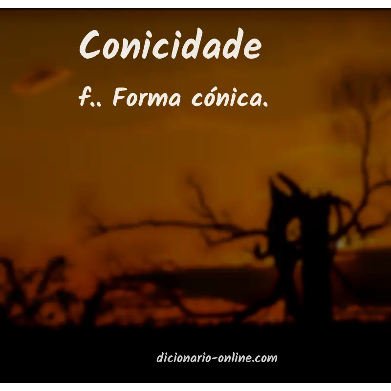 Significado de conicidade