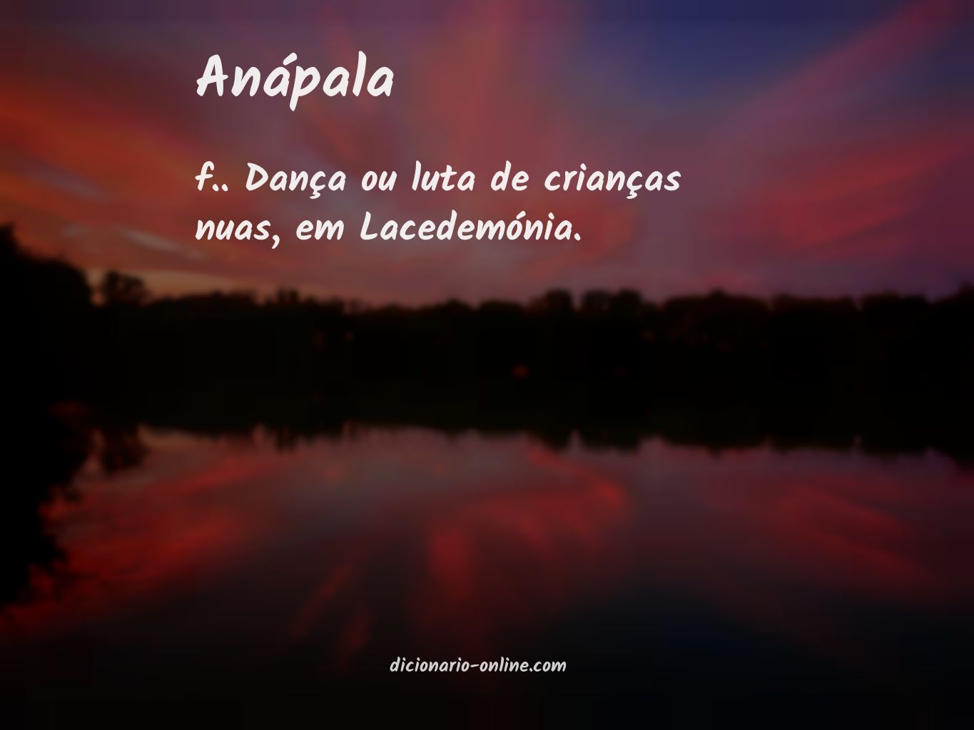 Significado de anápala