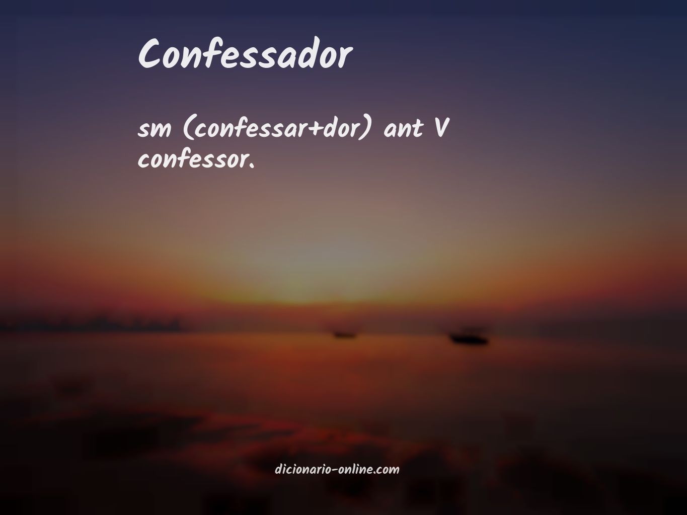 Significado de confessador