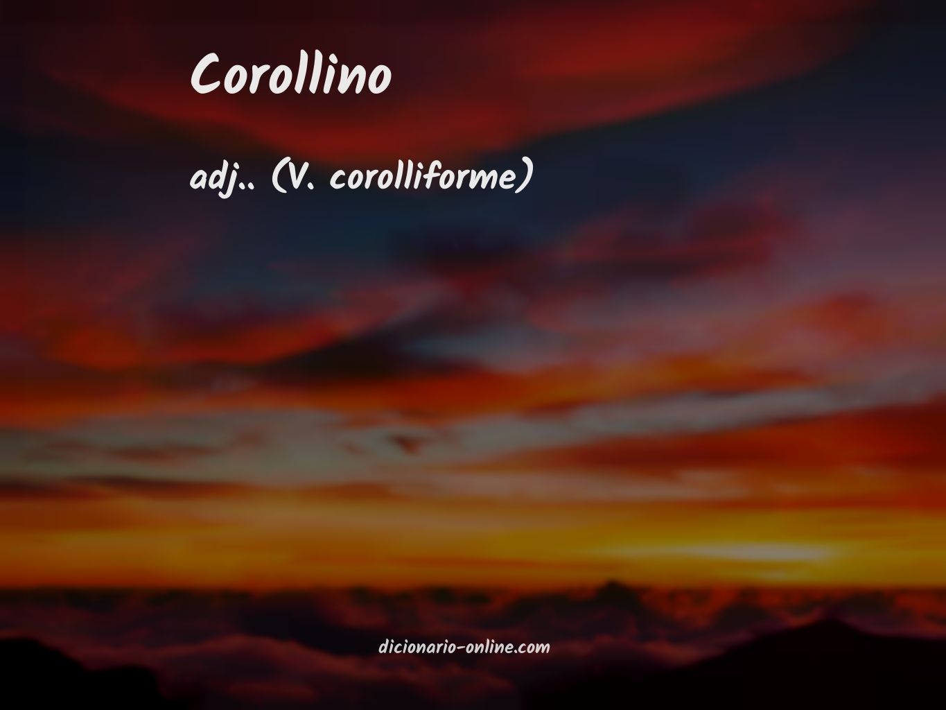 Significado de corollino