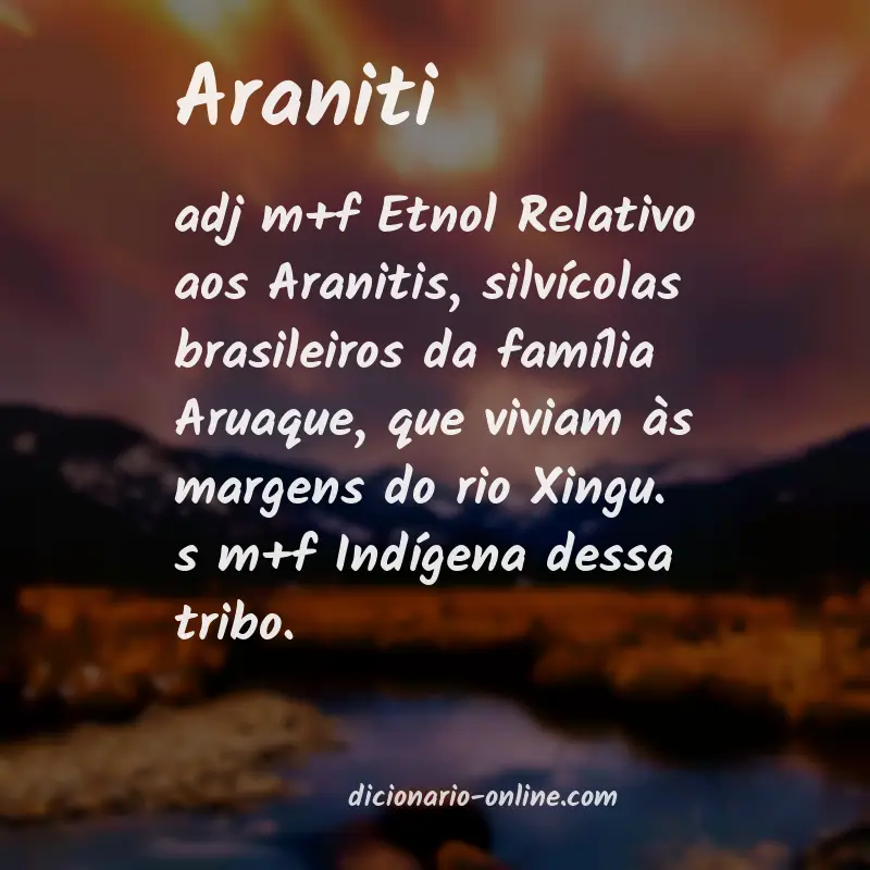 Significado de araniti