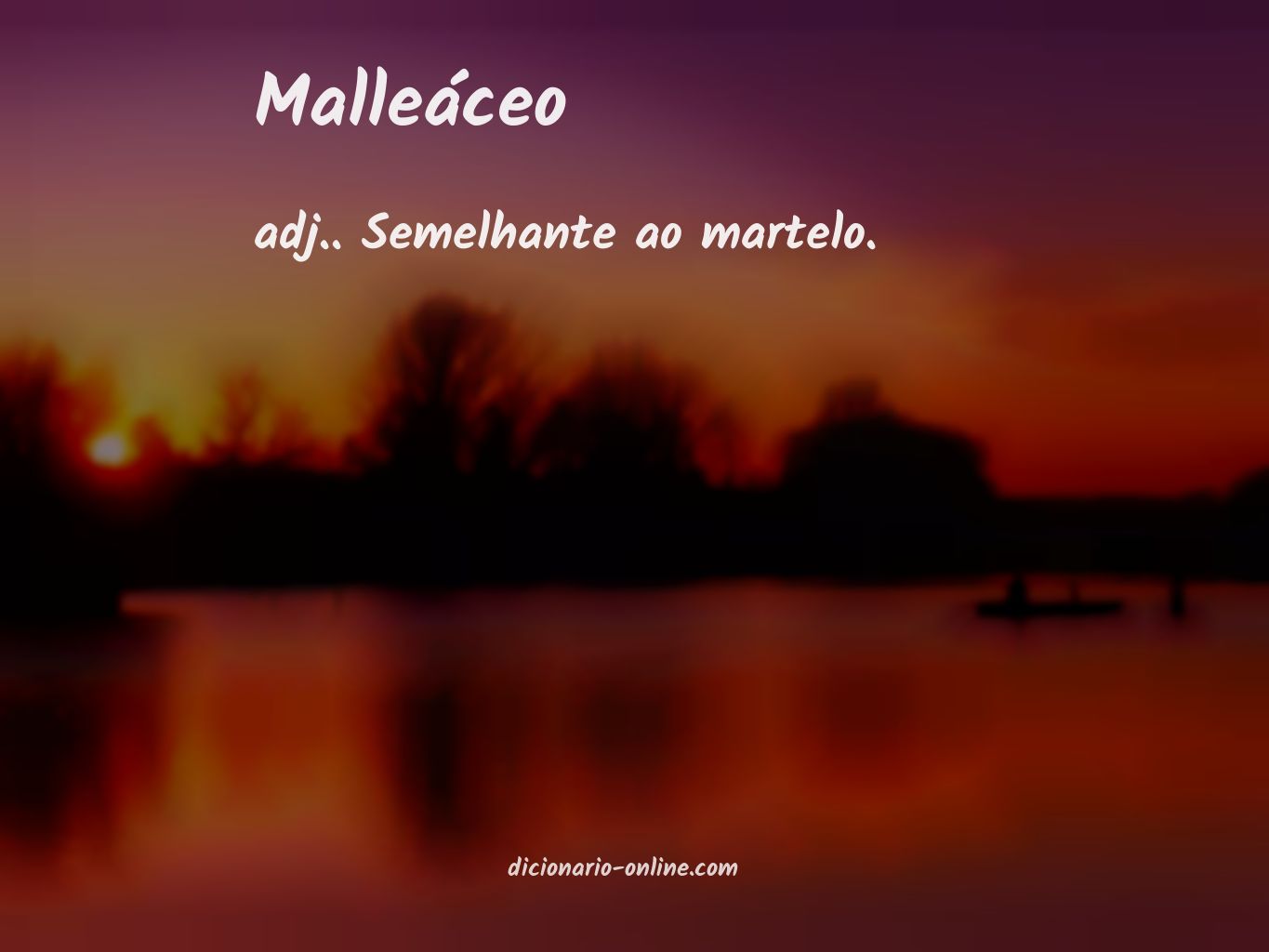 Significado de malleáceo