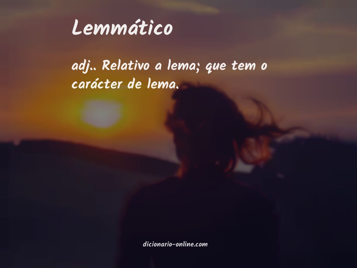 Significado de lemmático