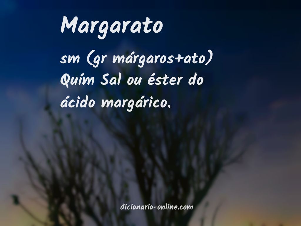 Significado de margarato