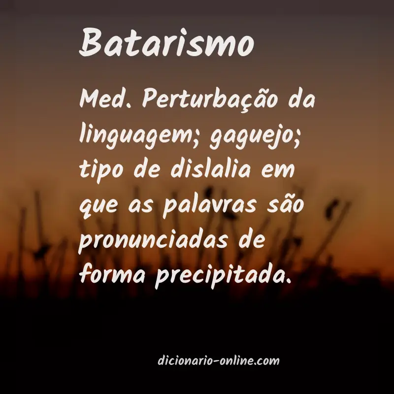 Significado de batarismo