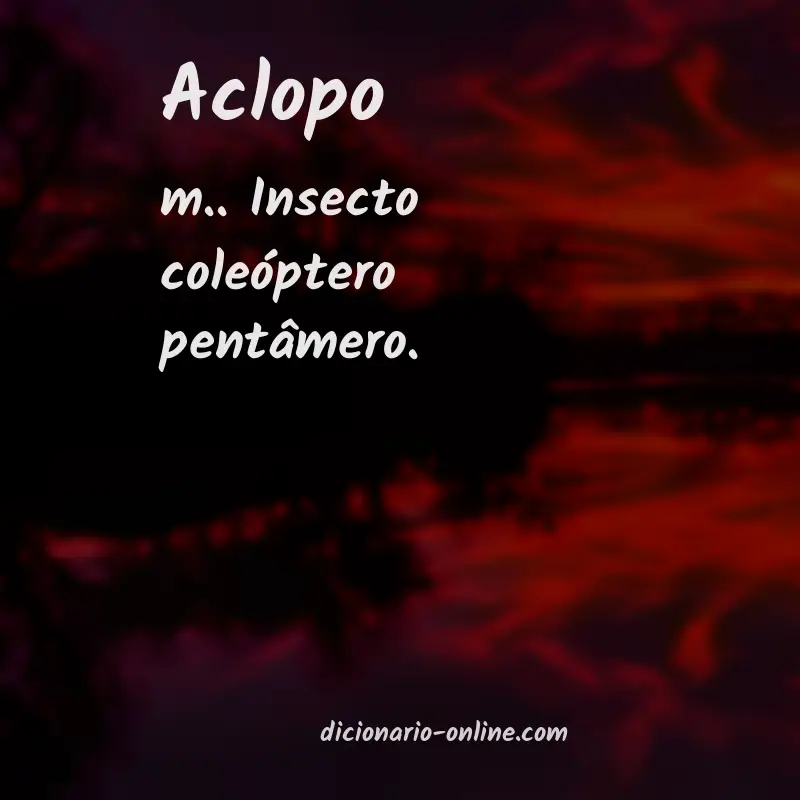 Significado de aclopo