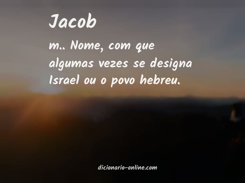 Significado de jacob