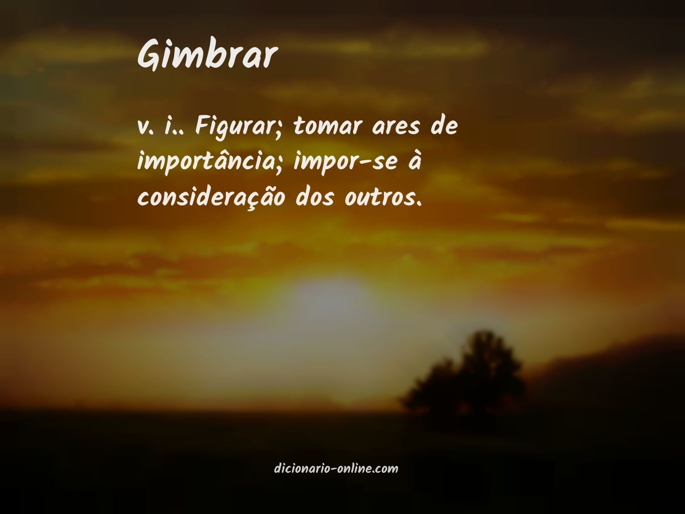 Significado de gimbrar