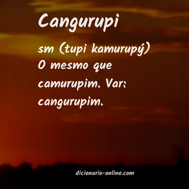Significado de cangurupi