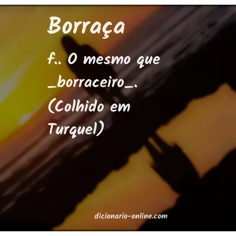 Significado de borraça