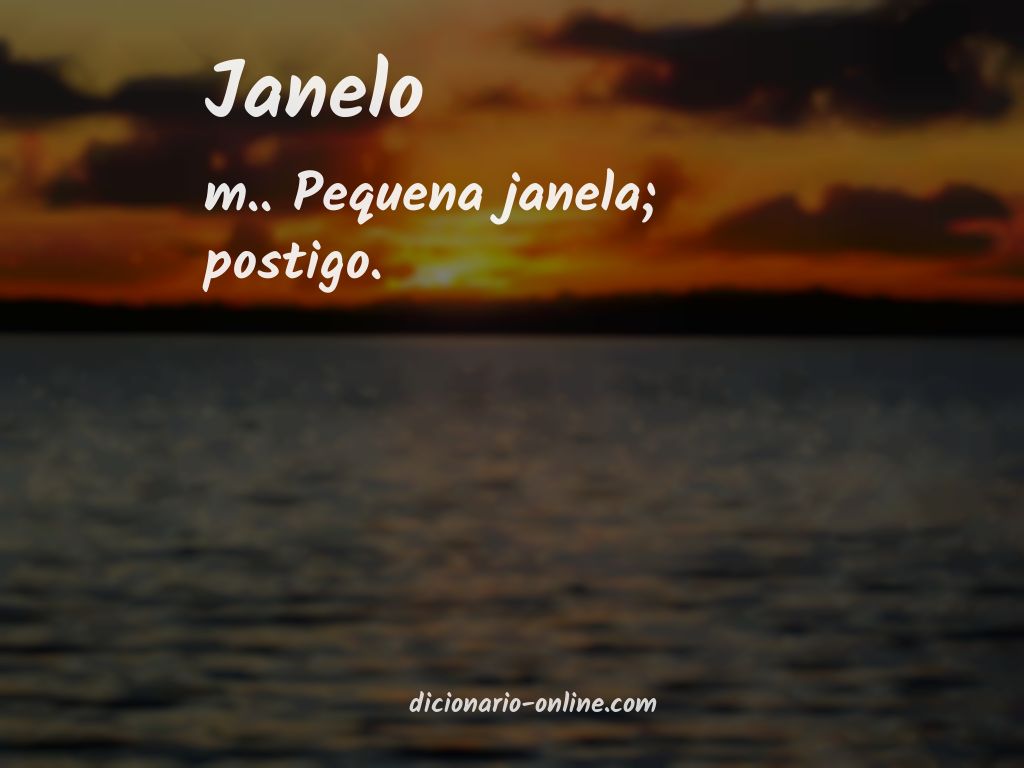 Significado de janelo