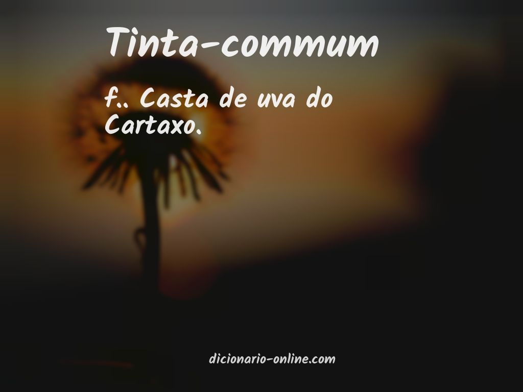 Significado de tinta-commum