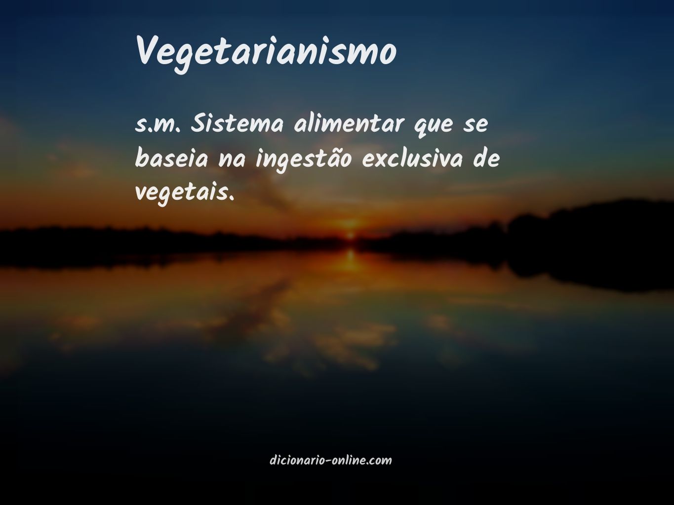 Significado de vegetarianismo