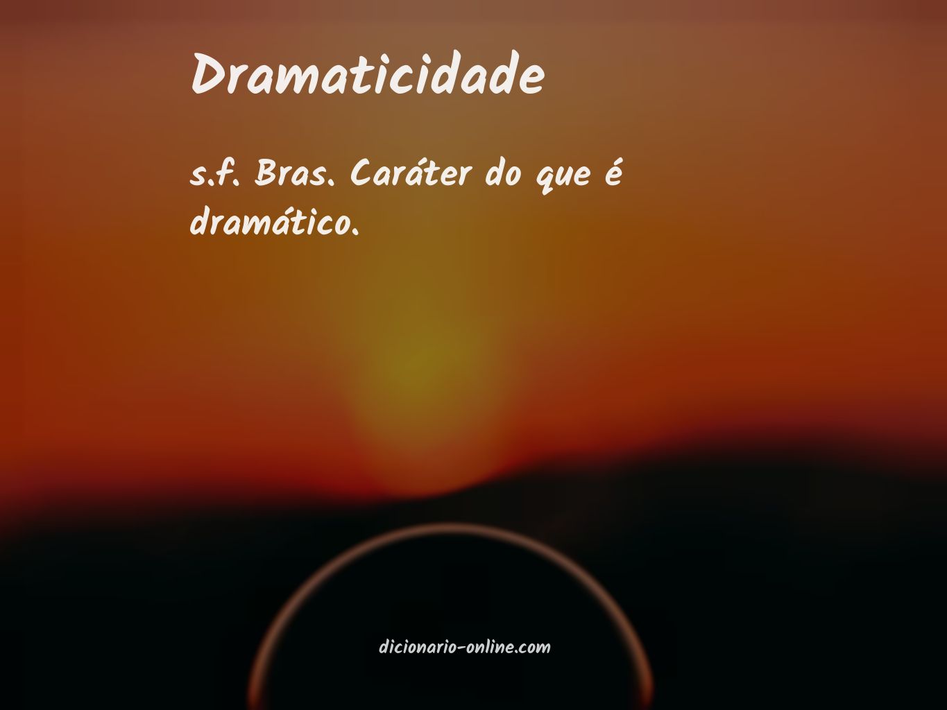 Significado de dramaticidade