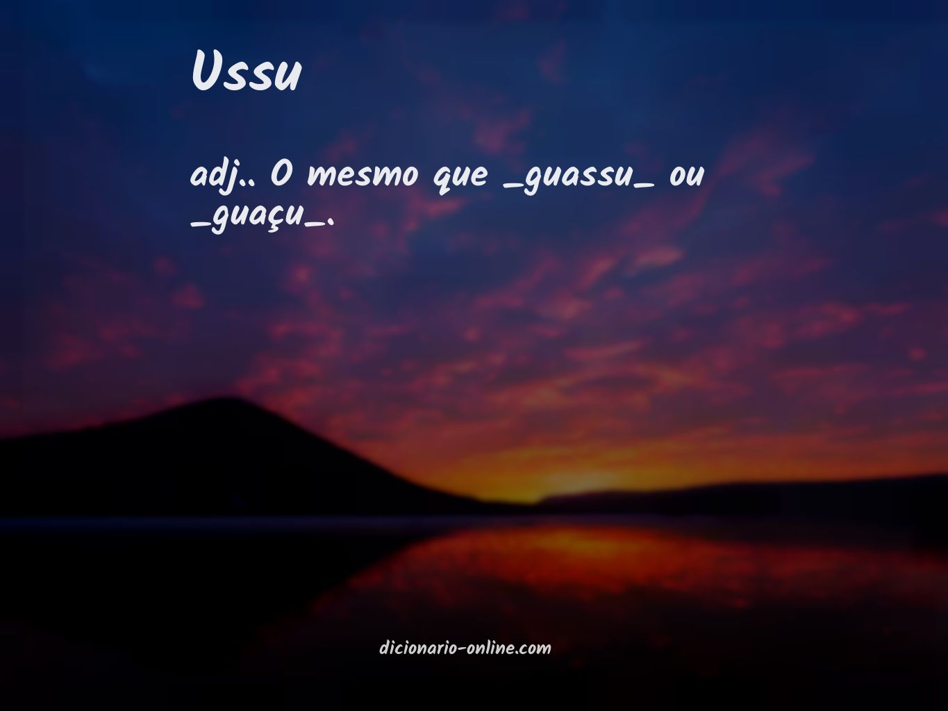 Significado de ussu