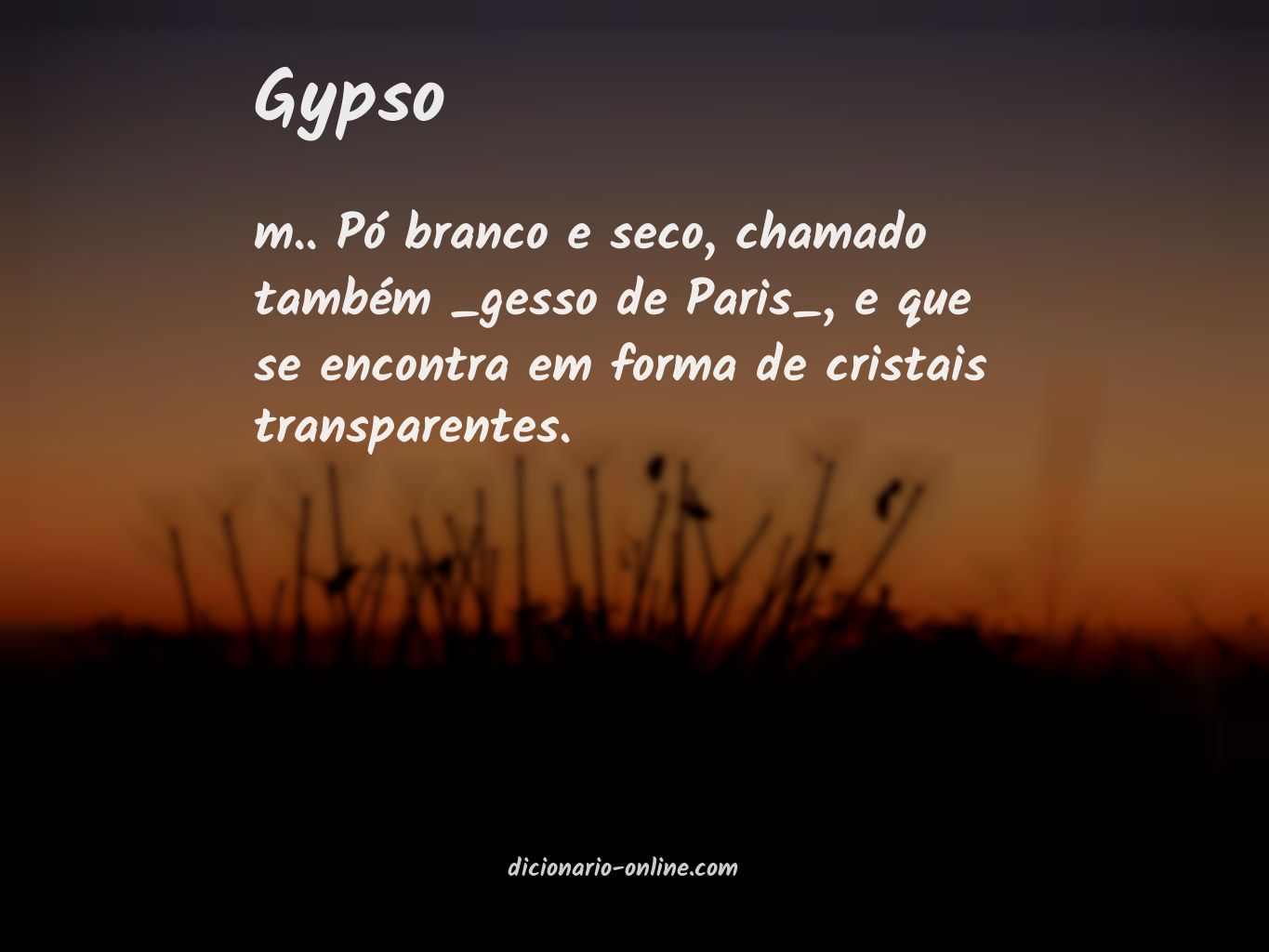 Significado de gypso