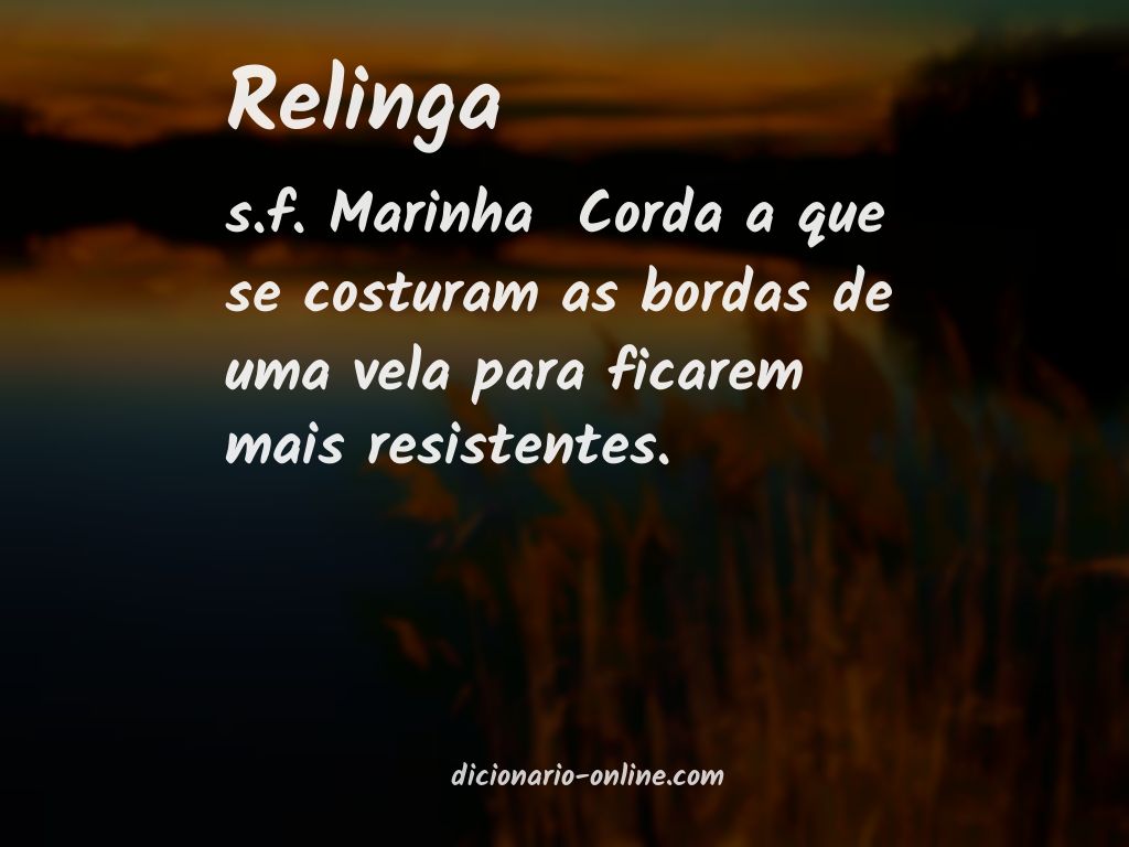 Significado de relinga