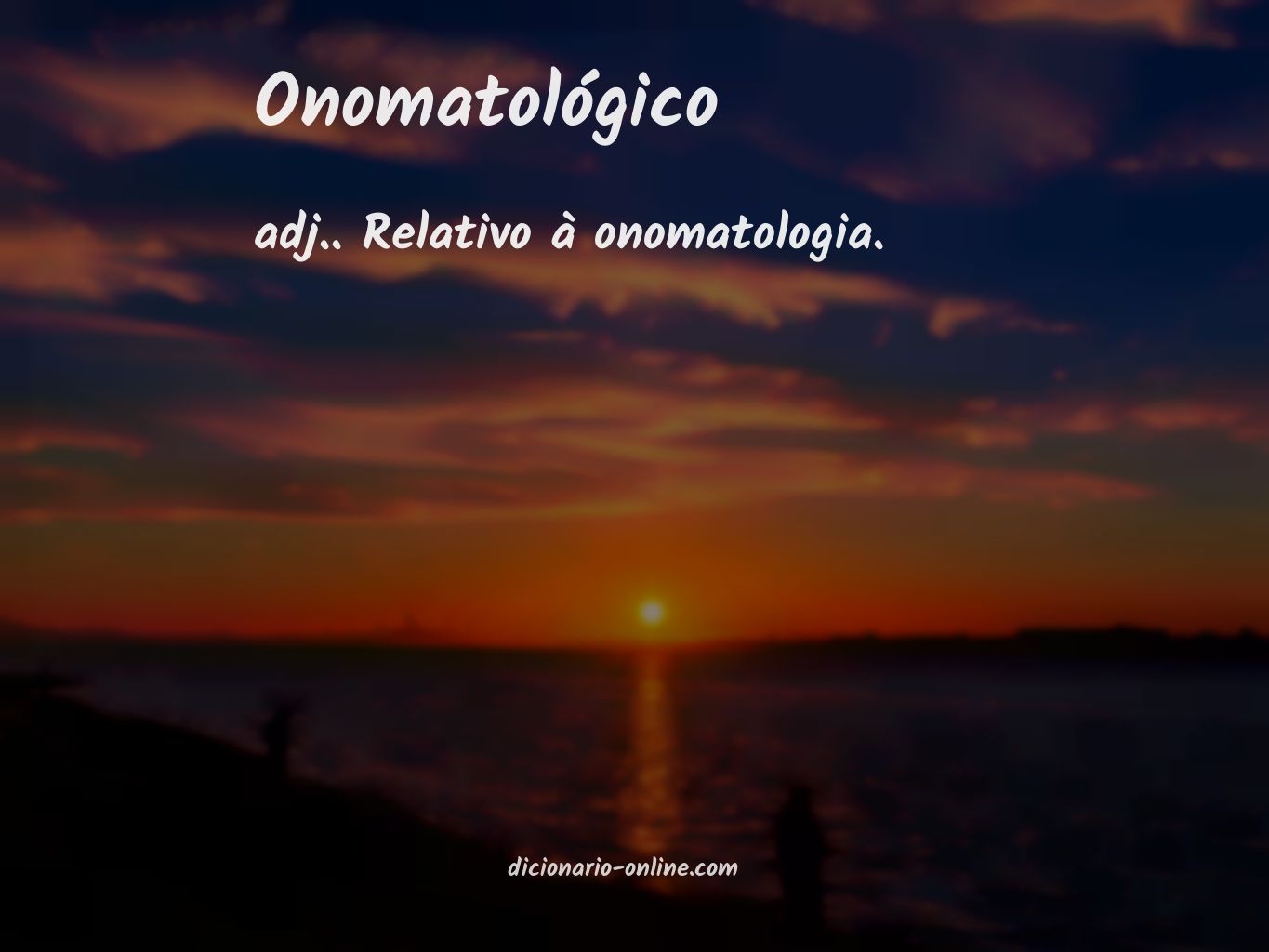 Significado de onomatológico