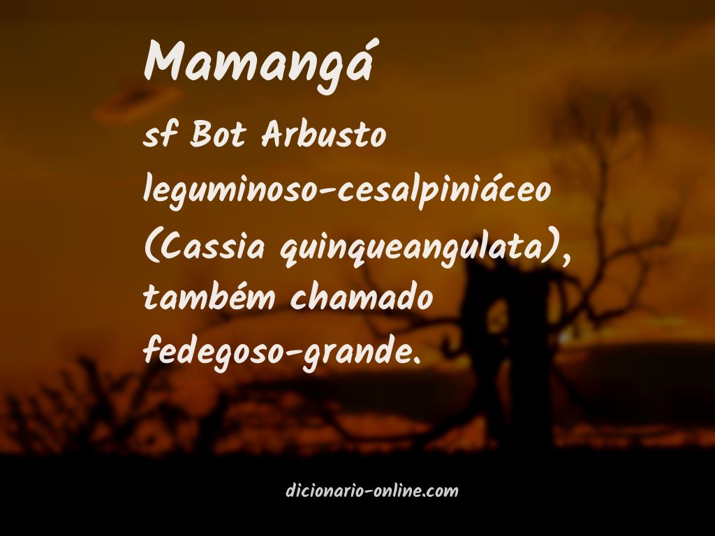 Significado de mamangá