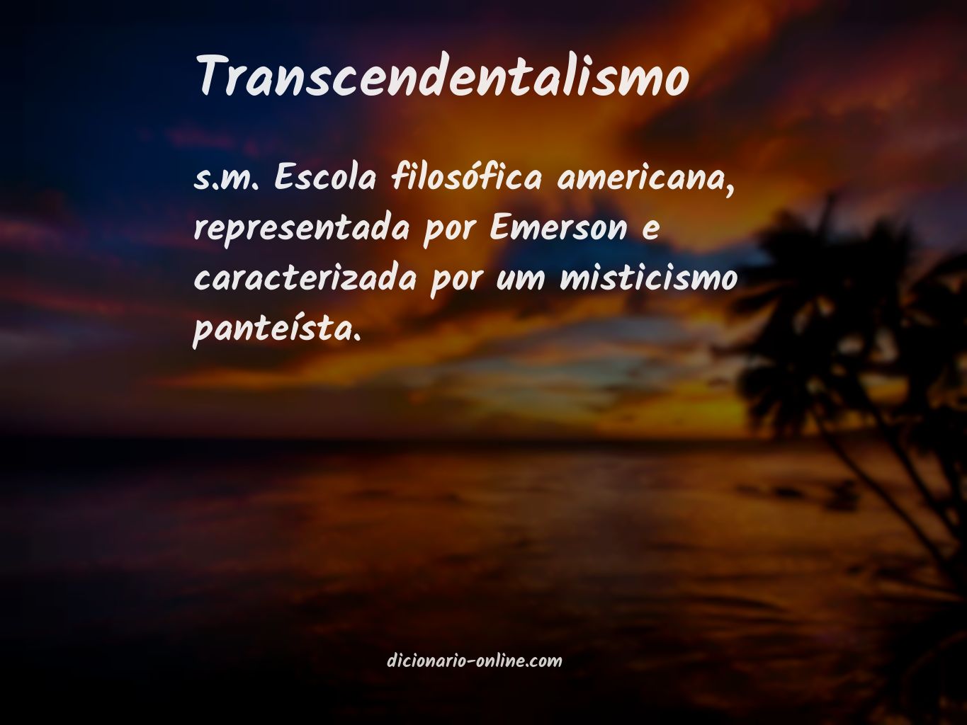Significado de transcendentalismo