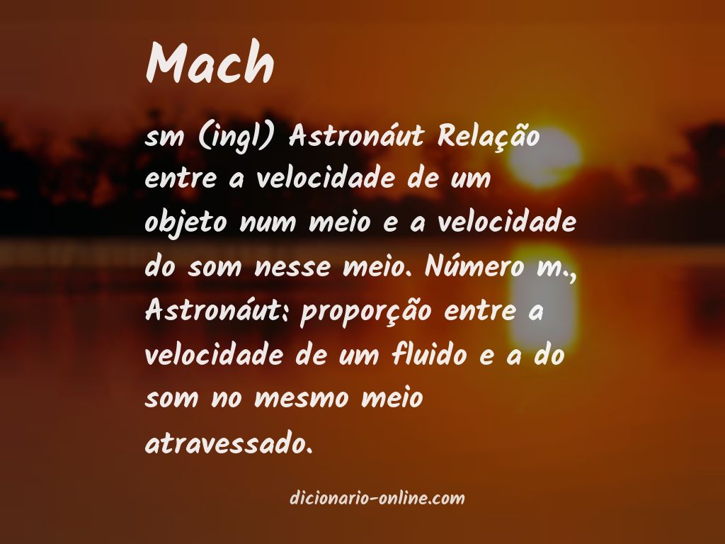 Significado de mach