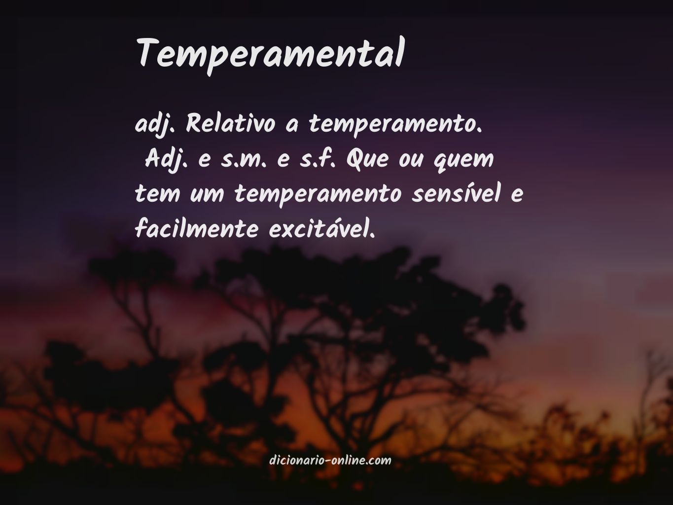 Significado de temperamental