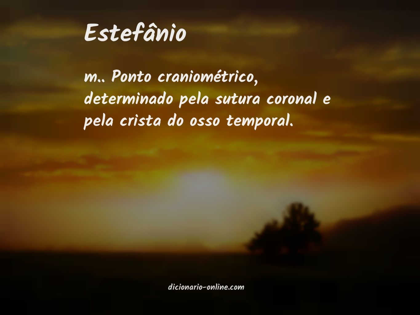 Significado de estefânio