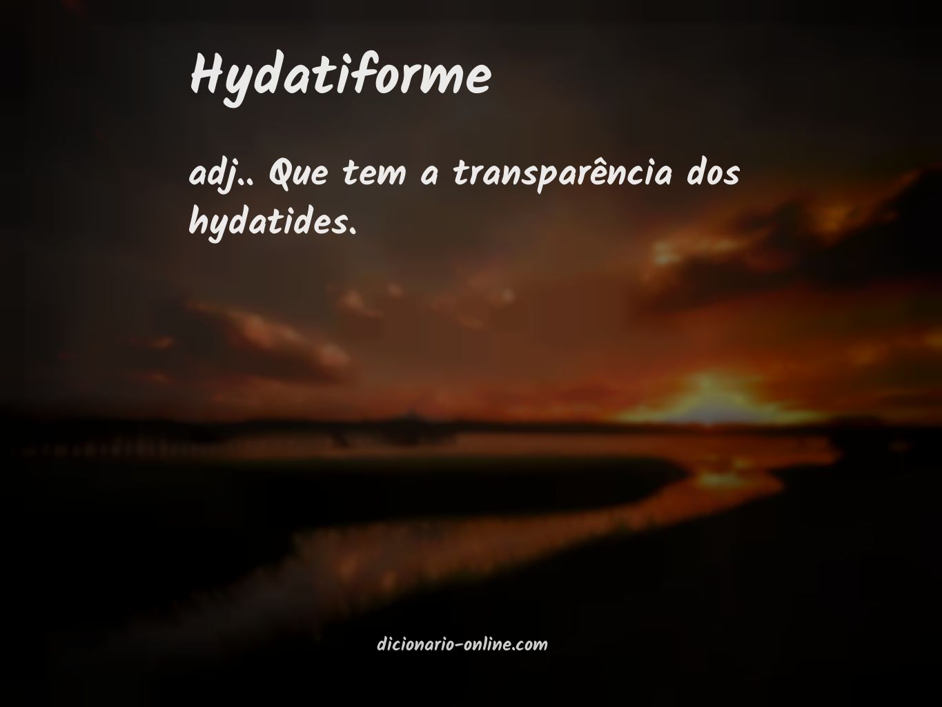 Significado de hydatiforme