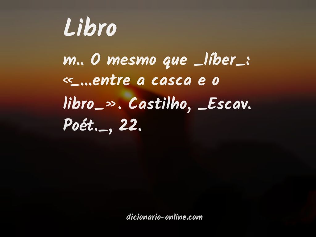 Significado de libro