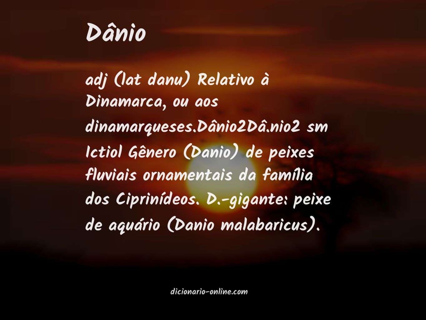 Significado de dânio