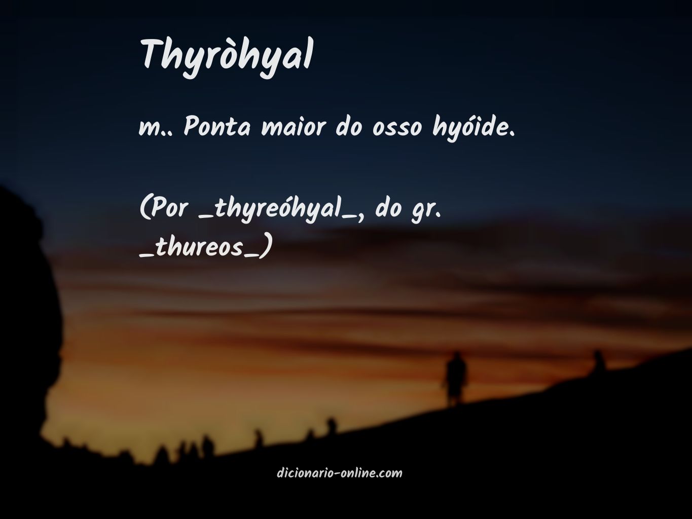 Significado de thyròhyal