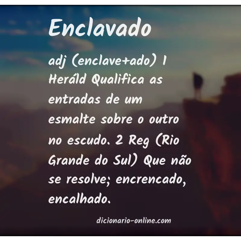 Significado de enclavado