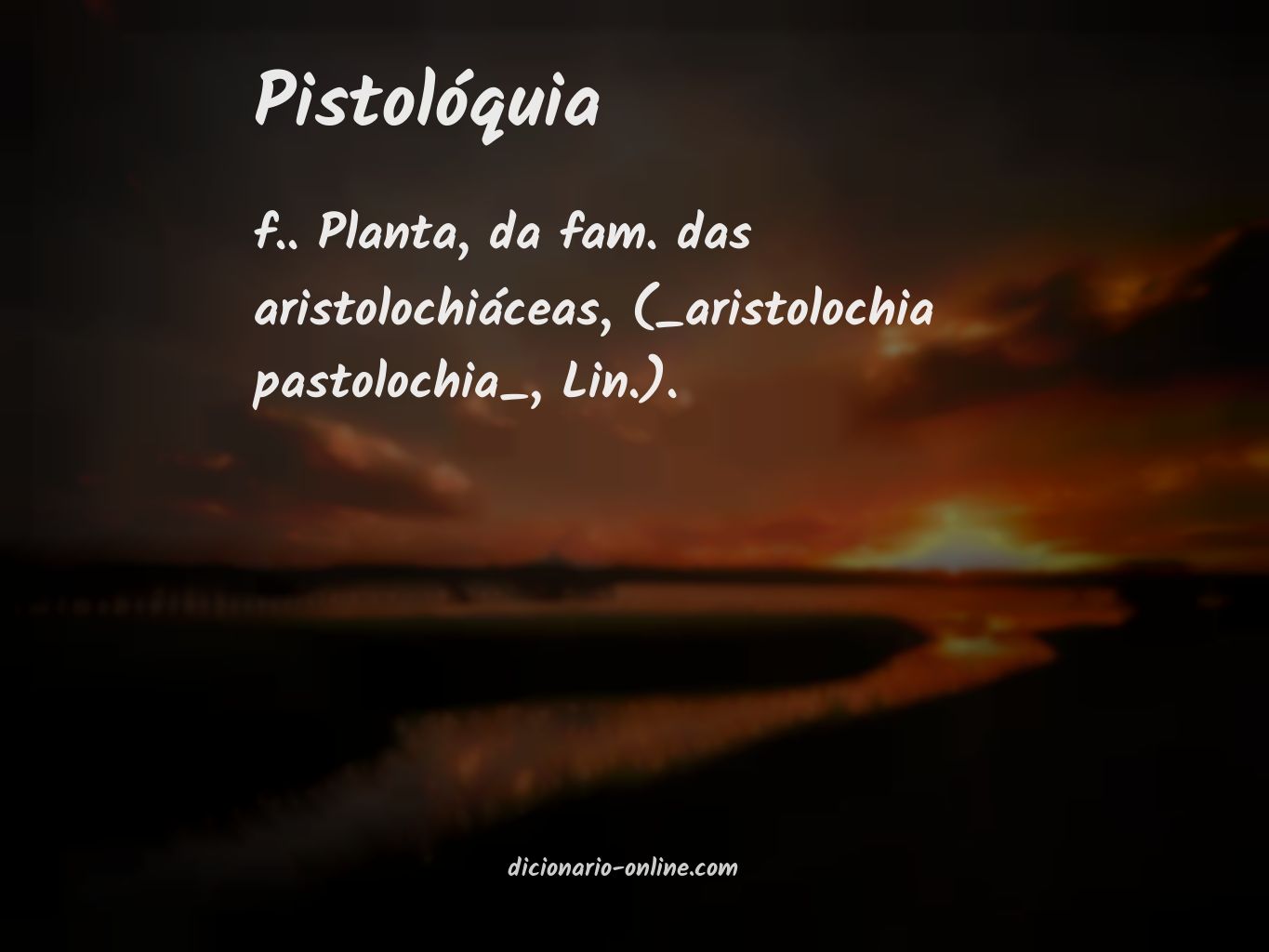 Significado de pistolóquia