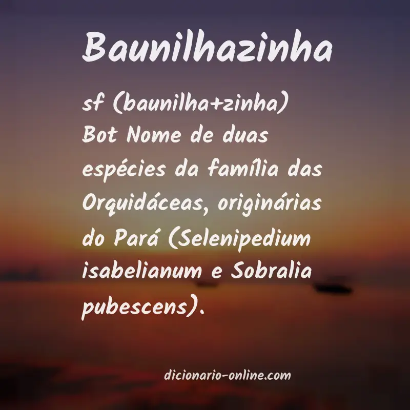 Significado de baunilhazinha