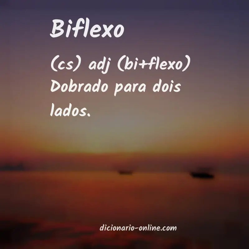 Significado de biflexo