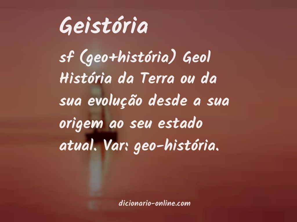 Significado de geistória