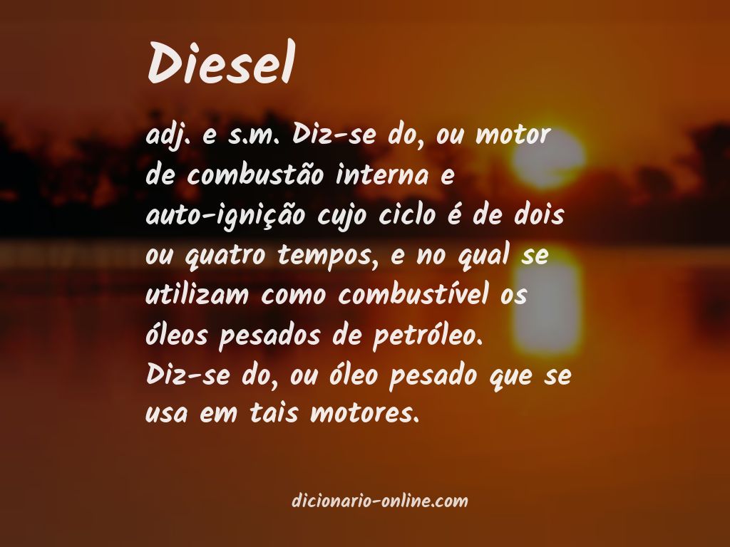 Significado de diesel