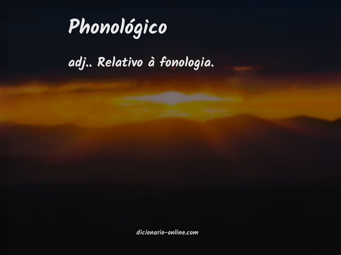 Significado de phonológico