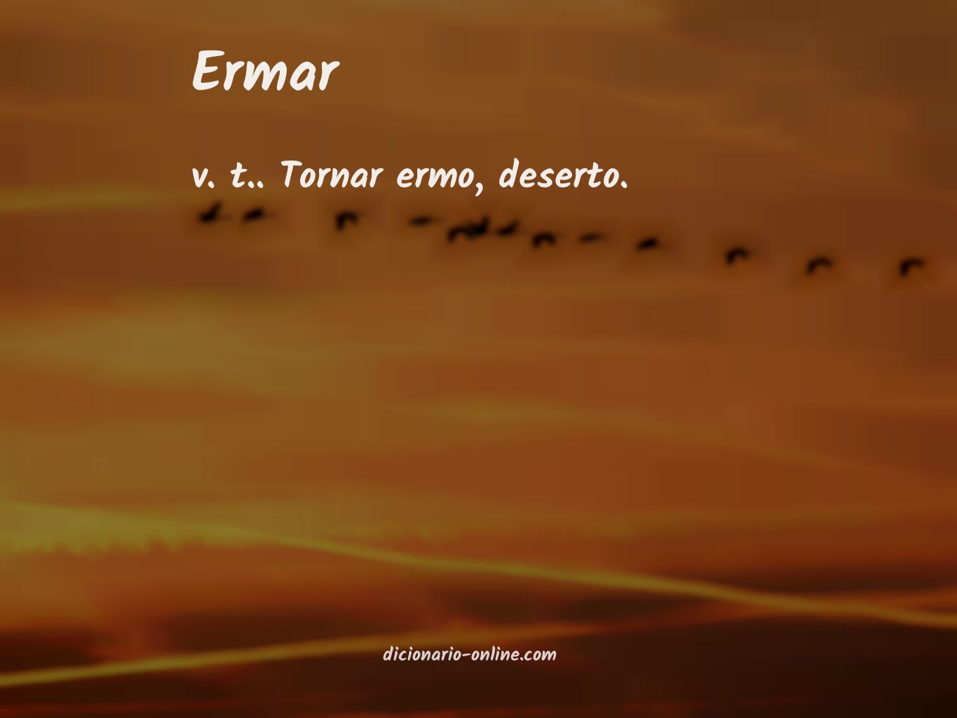 Significado de ermar