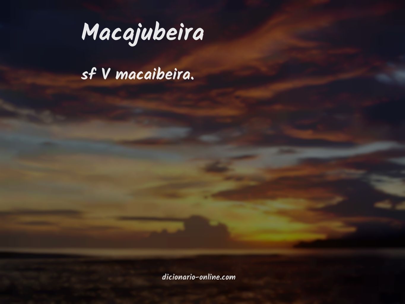 Significado de macajubeira