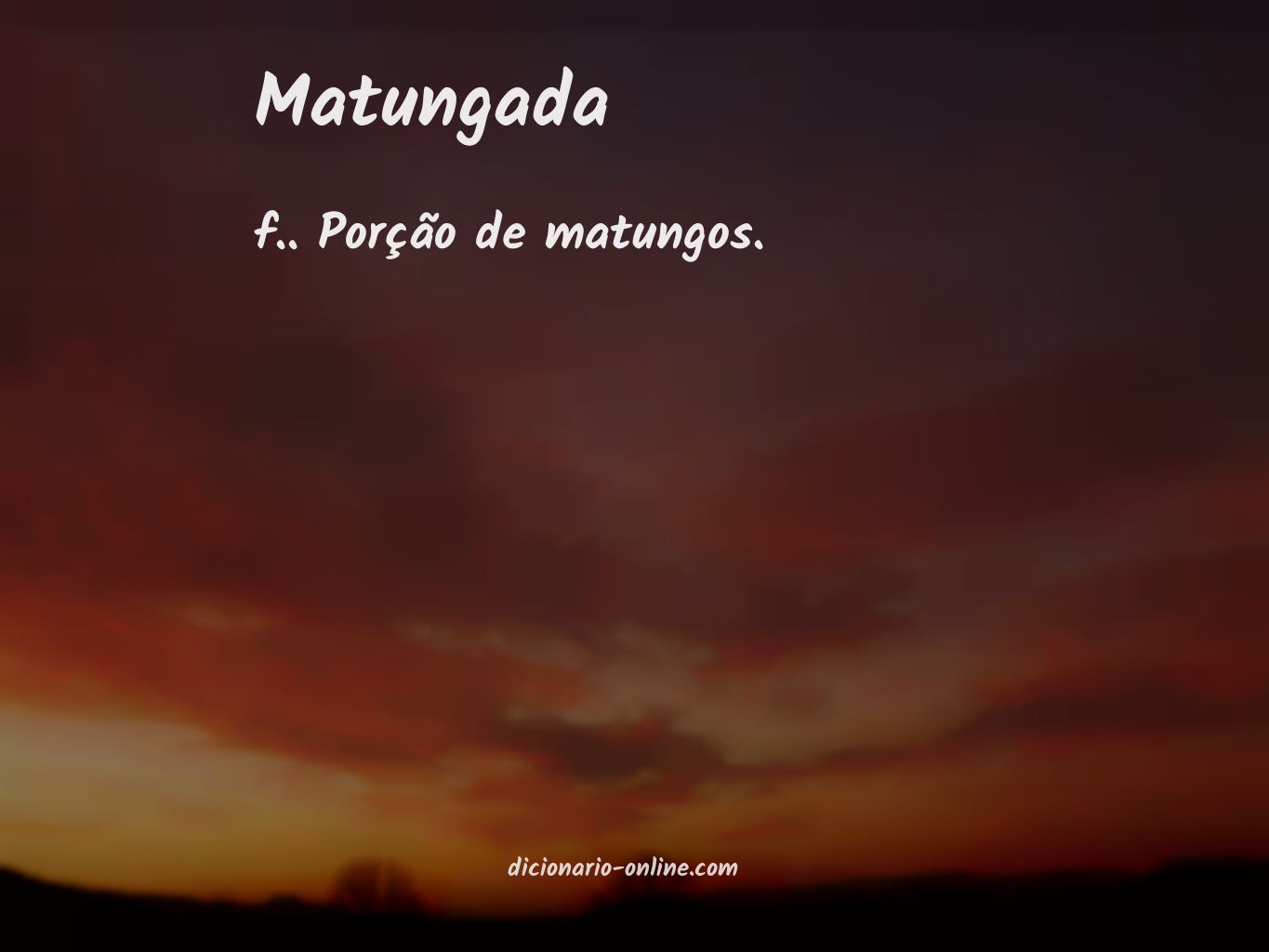 Significado de matungada