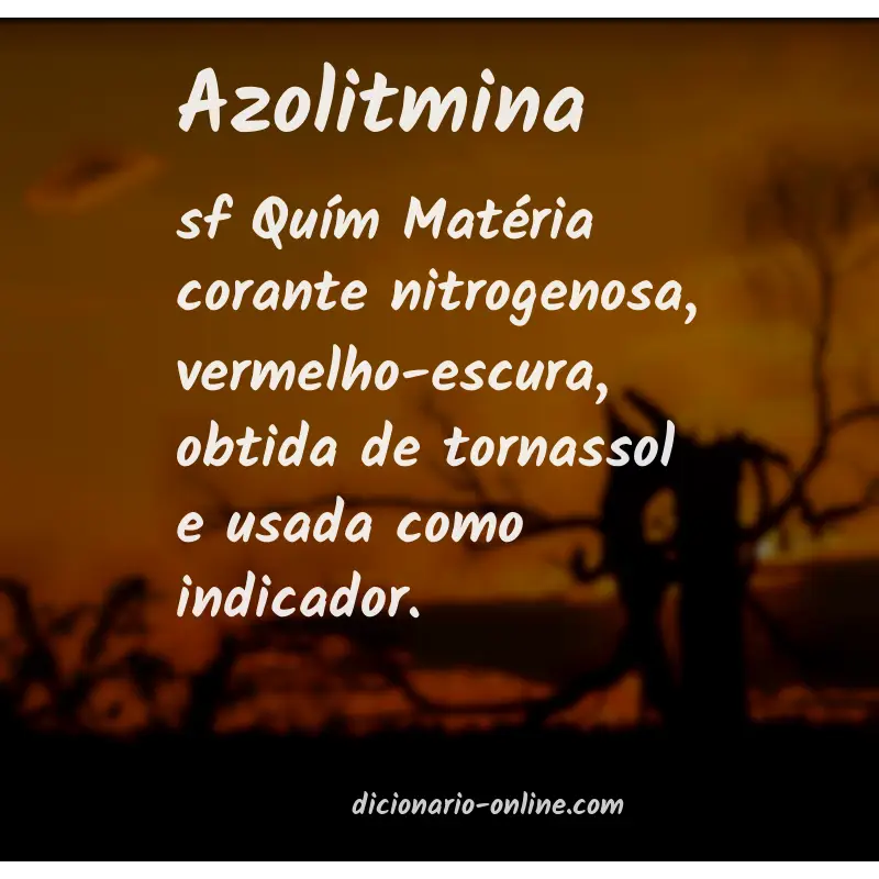 Significado de azolitmina