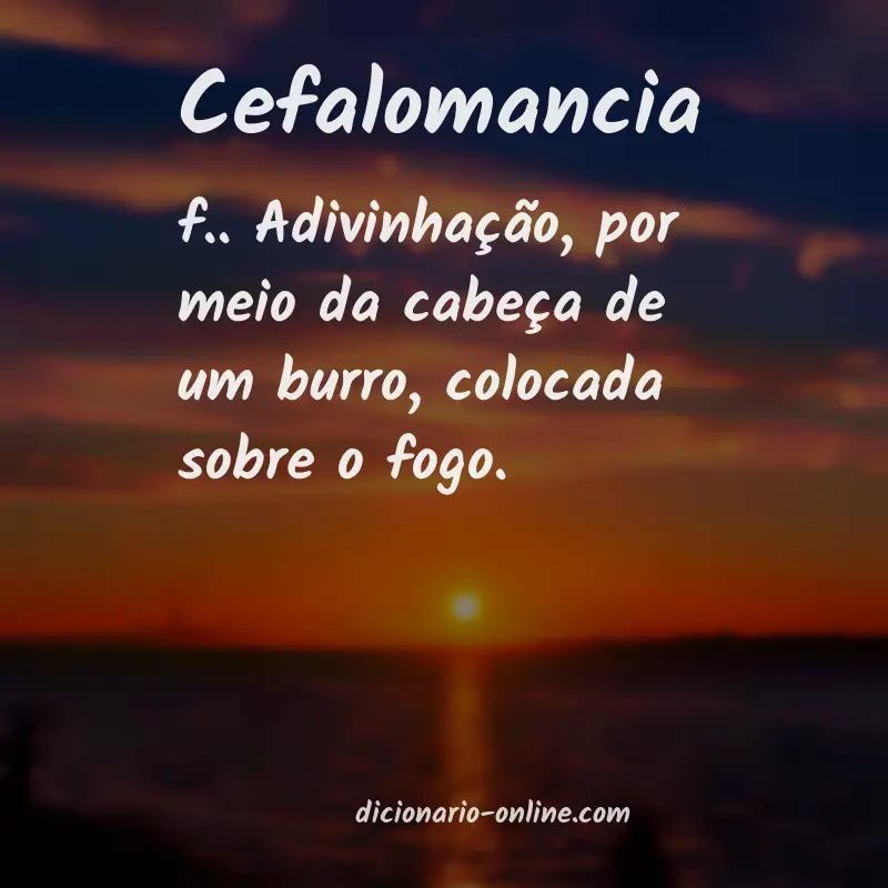 Significado de cefalomancia
