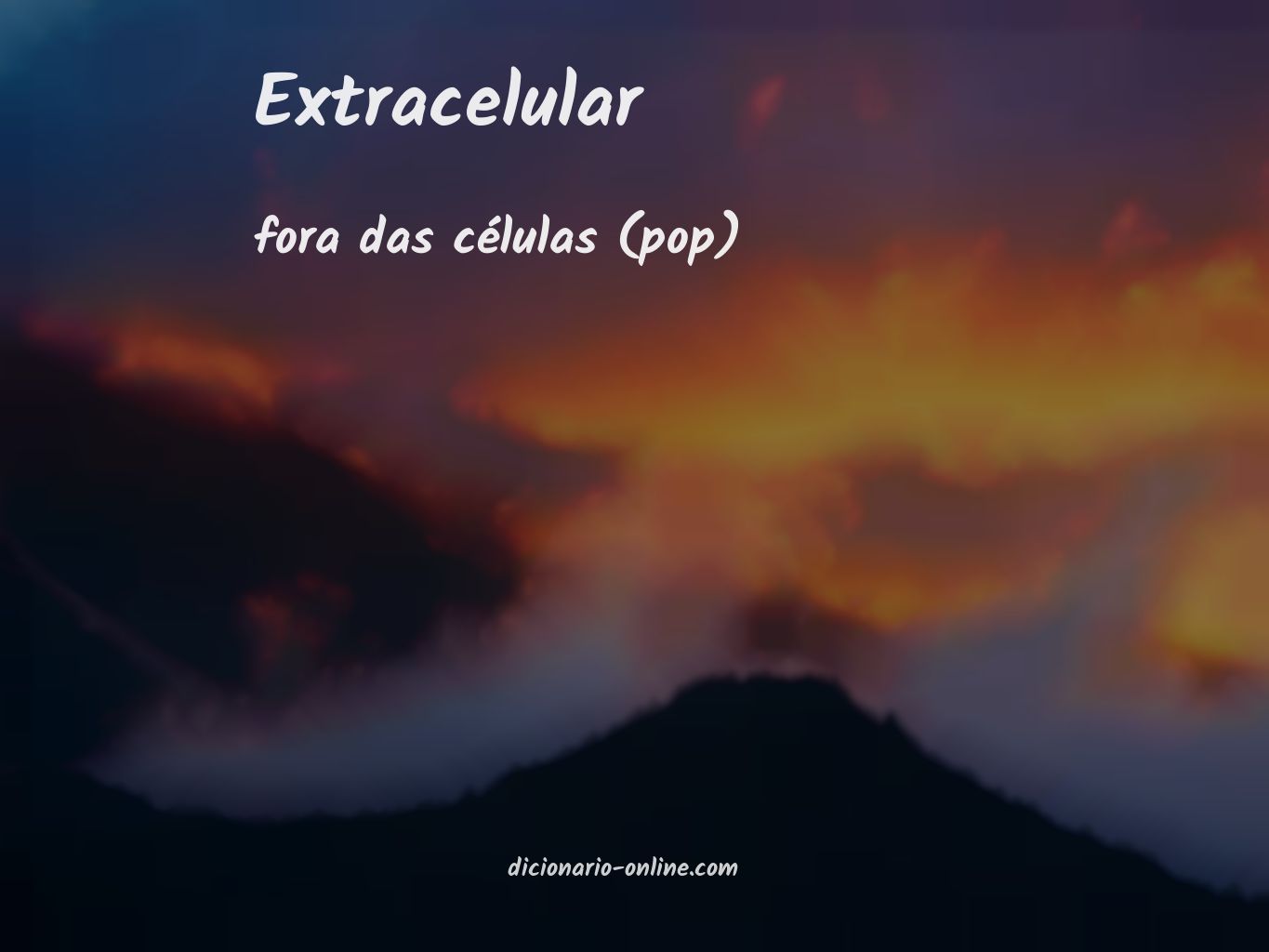 Significado de extracelular