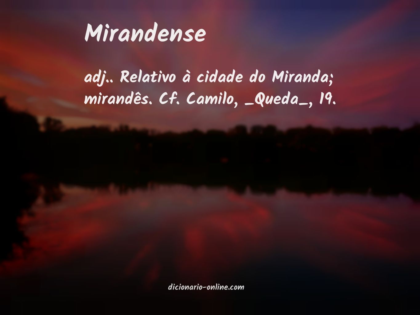 Significado de mirandense