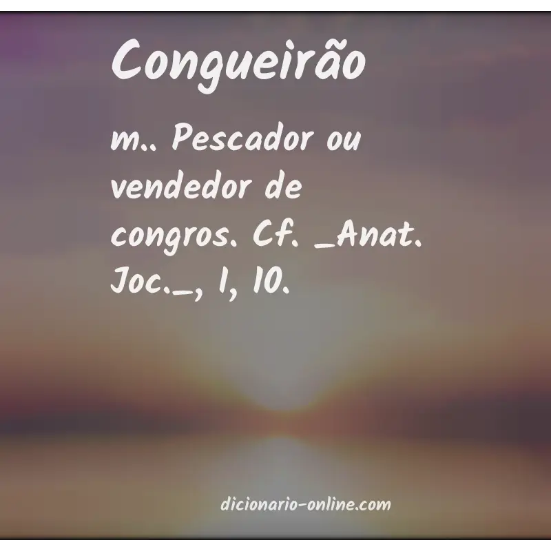 Significado de congueirão